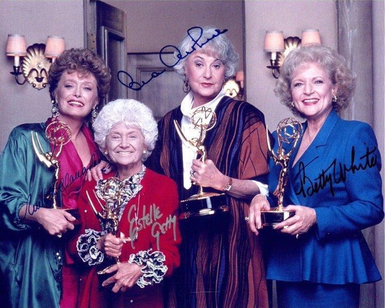 REPRINT - GOLDEN GIRLS Betty White Cast Autographed Signed 8 x 10 Photo Poster painting RP