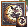 Cute Witch And Moon-11CT Stamped Cross Stitch 45*45cm/17.72*17.72in tapestrymarket