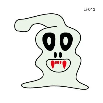 Sdrawing Glowing Tattoo Stickers Children's Glowing Toy Spider Pumpkin ghost Face Simulation Cartoon Luminous Tattoo Stickers