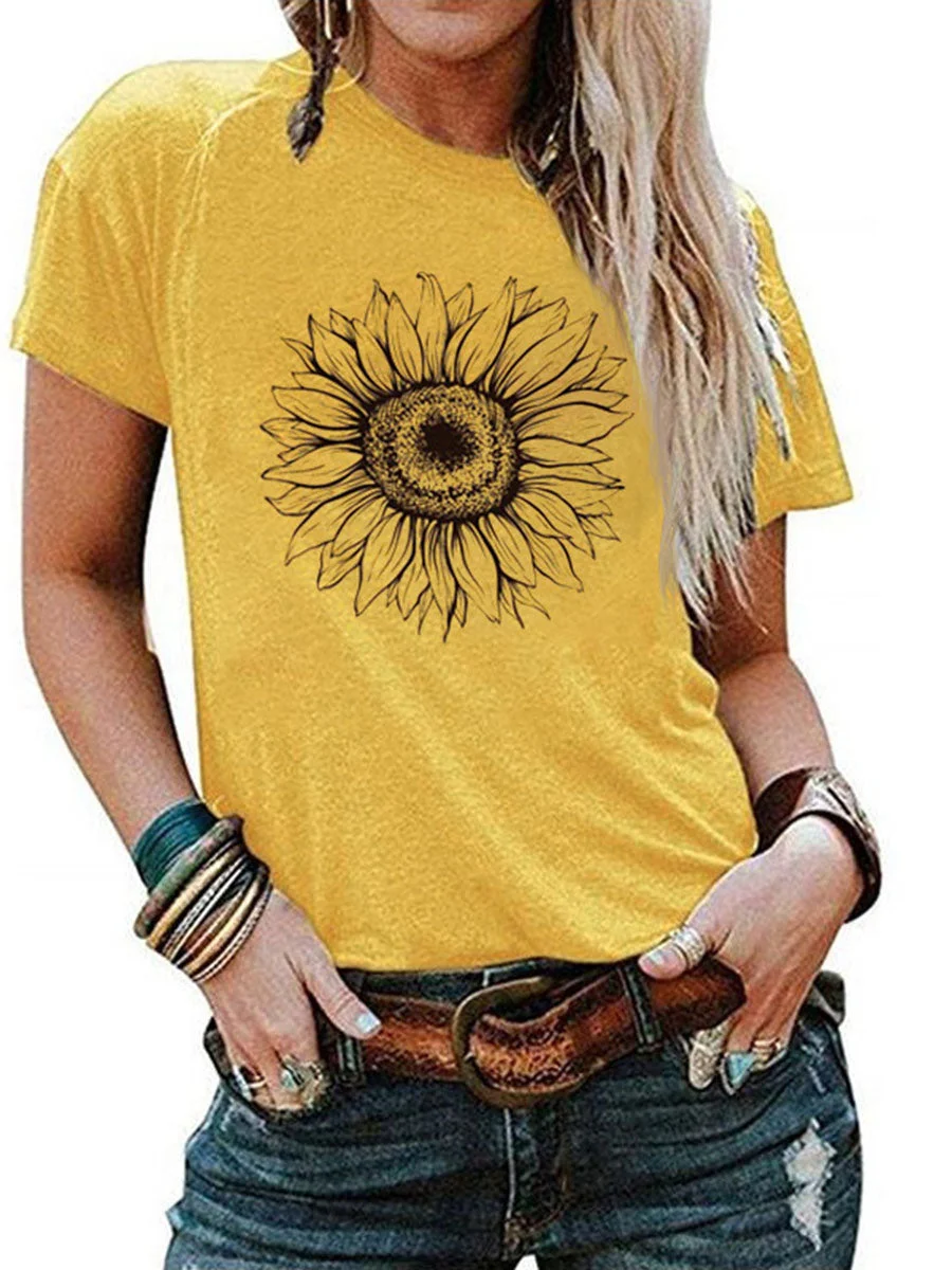 Round Neck Printed T-shirt