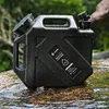Camping Water Jug with Faucet Portable Water Bucket for Car Camping (Black)
