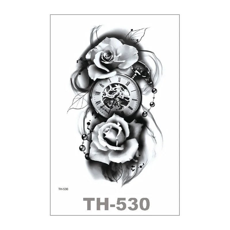 SDRAWING Temporary Tattoo For Women Sexy Tattoo Stickers Body Art Tattoo Chest Stickers Arm Tattoo Men Fashionable Fake Tatoo Cool Tattoo