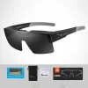 Cycling Glasses Polarized Color Changing Flip Cover Myopia Set Goggles