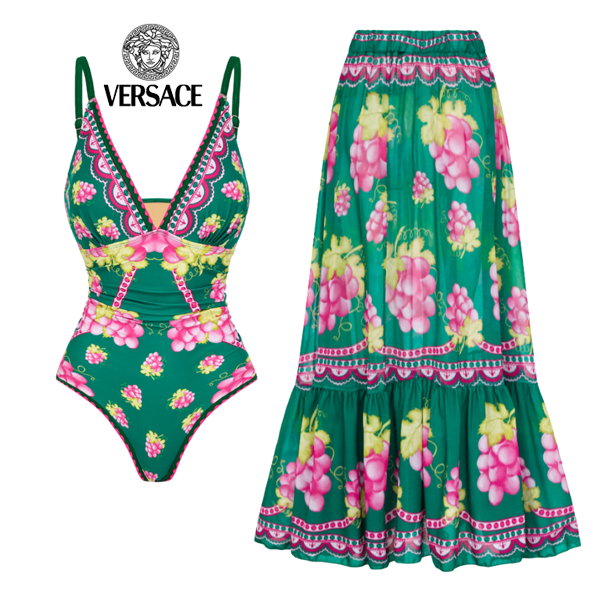 【Versace】Τυπωμένα ολόσωμα μαγιό και φούστες
