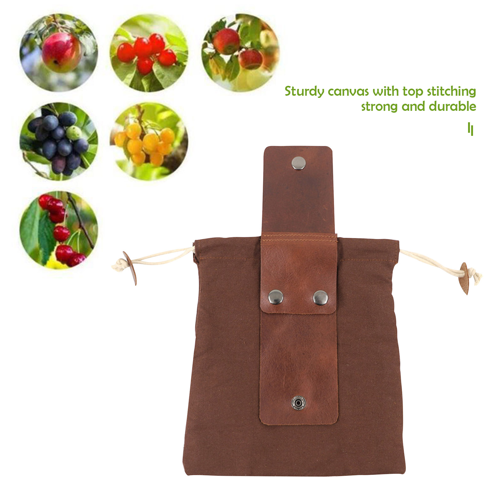 

Fruit Picking Bag, Garden Organizer Waist Bag for Camping Vegetable Harvest, 501 Original