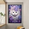 Cat Flower - 11CT Stamped Cross Stitch 40*60cm