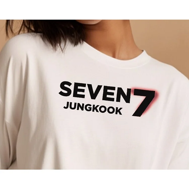 BTS JK Seven Printed Hoodies, Black A / L