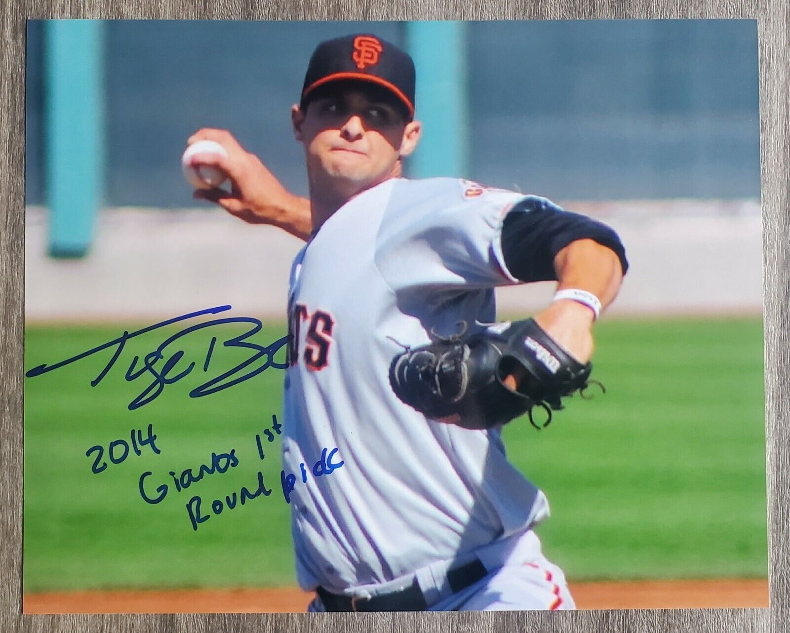 Tyler Beede Signed 8x10 Photo Poster painting San Francisco Giants Vanderbilt MLB RAD