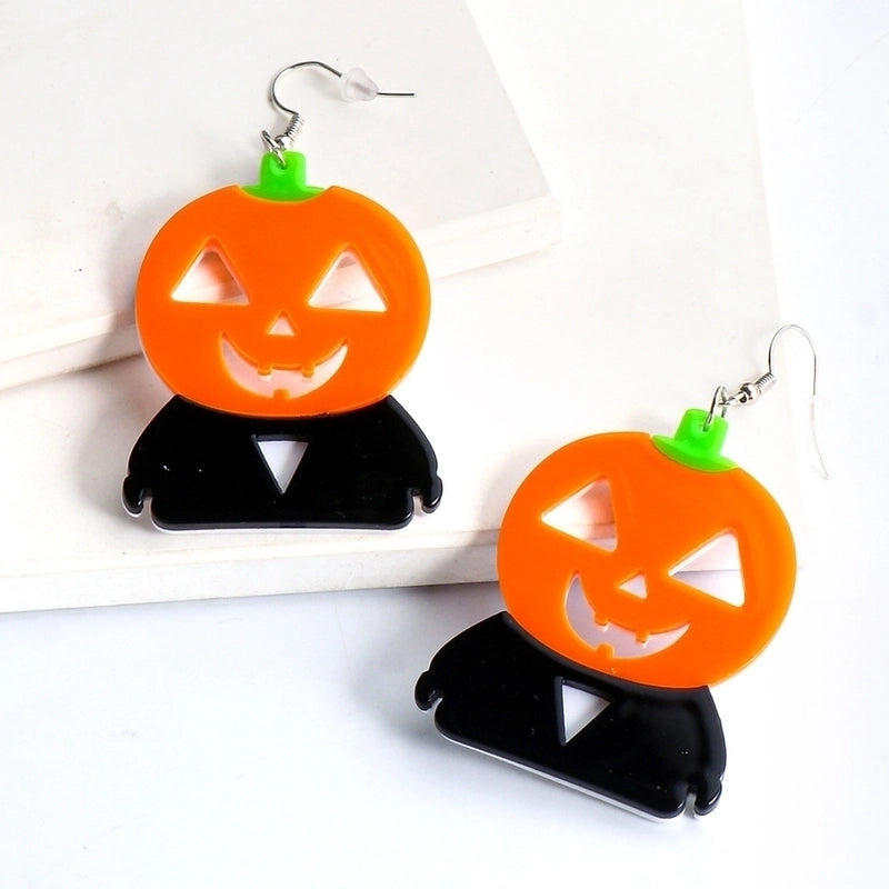 Halloween Geometric Resin Earrings