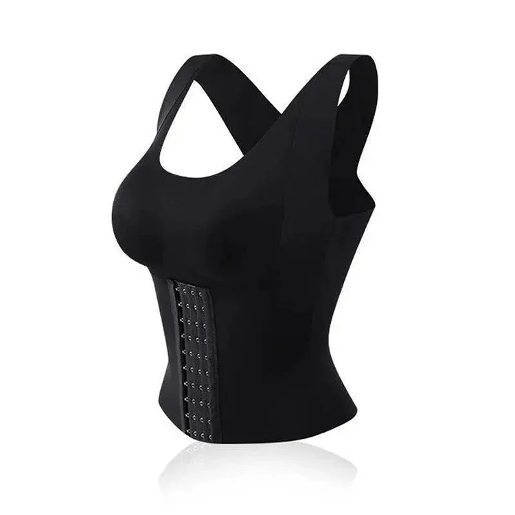 3-in-1 Waist Buttoned Bra Shapewear