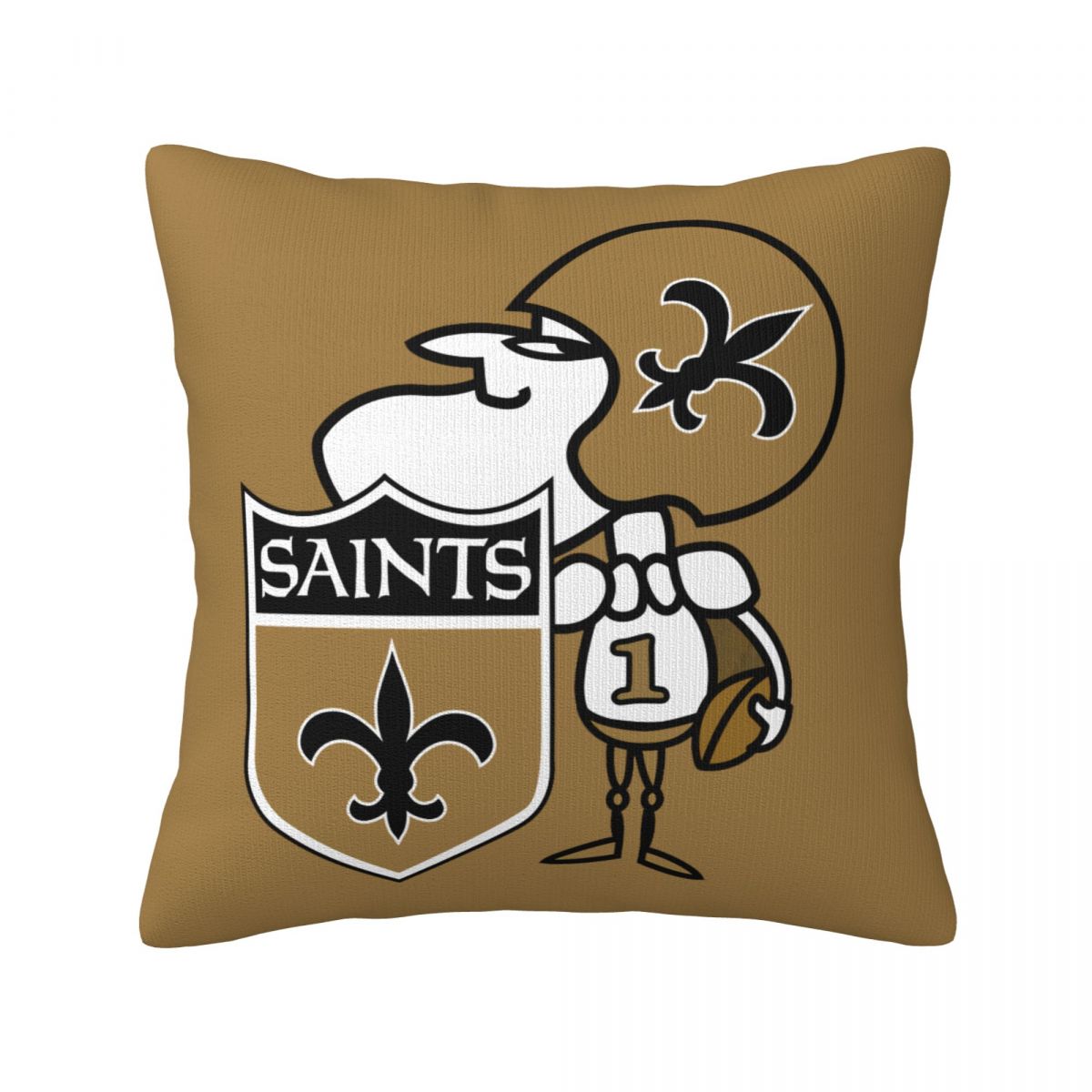 New Orleans Saints Cartoon Man Decorative Throw Pillow