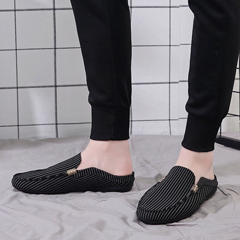 Men's Casual Shoes Summer Fashion Men Loafers Lazy Slip on Shoes Breathable Canvas Shoes Man Outdoor Walking Footwear Good Match