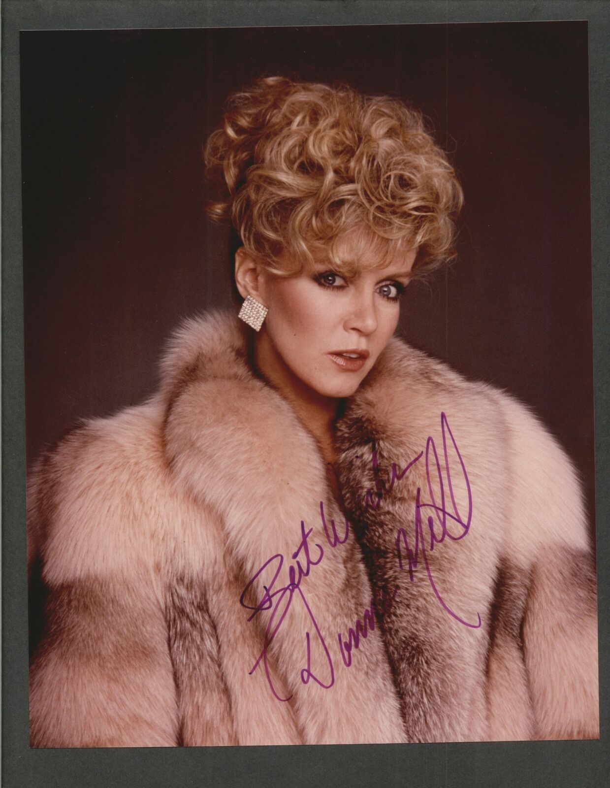 Donna Mills - Signed Autograph Color 8x10 Photo Poster painting - Knot's Landing