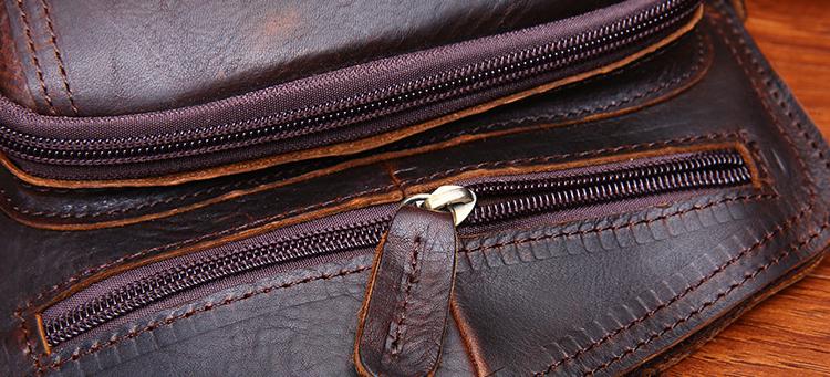 Handmade Oilwax Leather Small Shoulder Bag