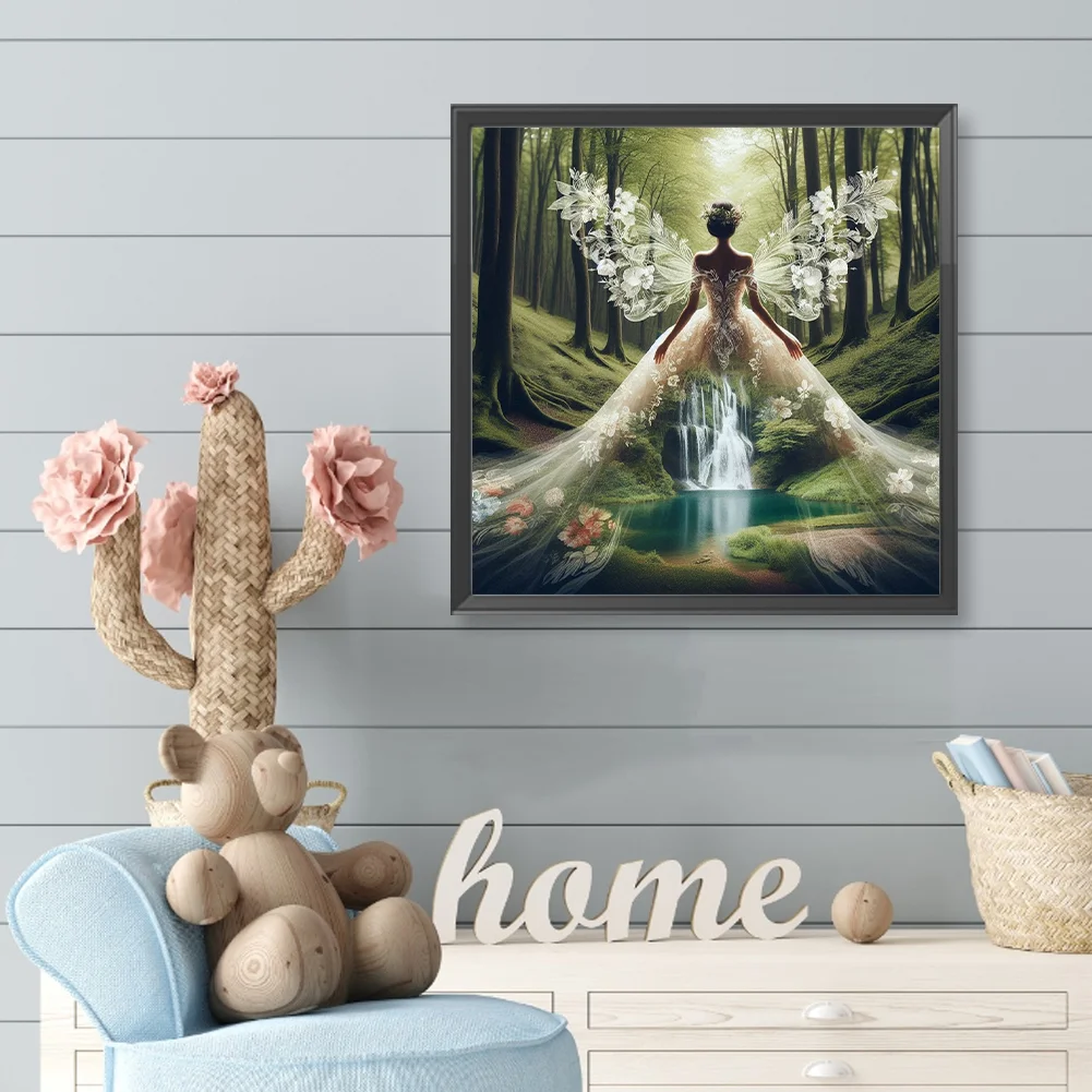 Diamond Painting - Full Round Drill - Princess Silhouettes(Canvas|40*40cm)