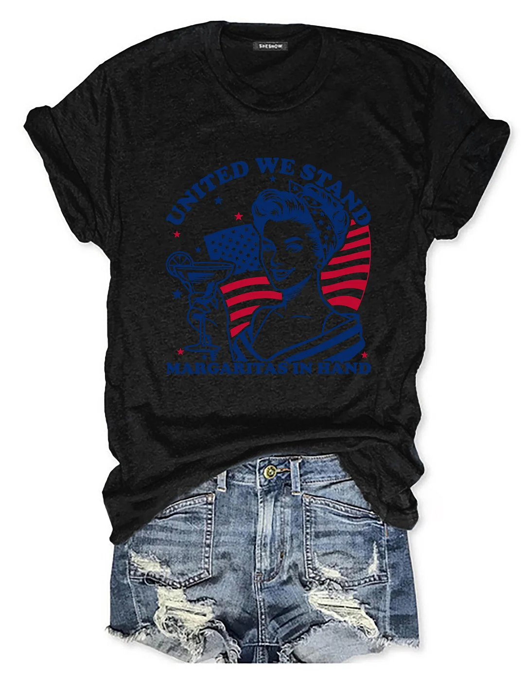 United We Stand Margaritas In Hand T-shirt