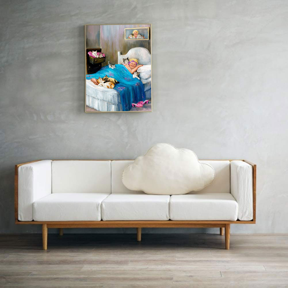 

(Multi-Size) Granny - Round/Square Drill Diamond Painting 30*40CM/40*50CM, Round diamond 40*50cm, 501 Original