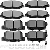 SCITOO Front Ceramic Rear Semi-Metal Disc Brake Pad Set Fit for 2005-2006 For Honda For CR-V [All Models], 2012-2016 For Honda For CR-V [FWD Models]