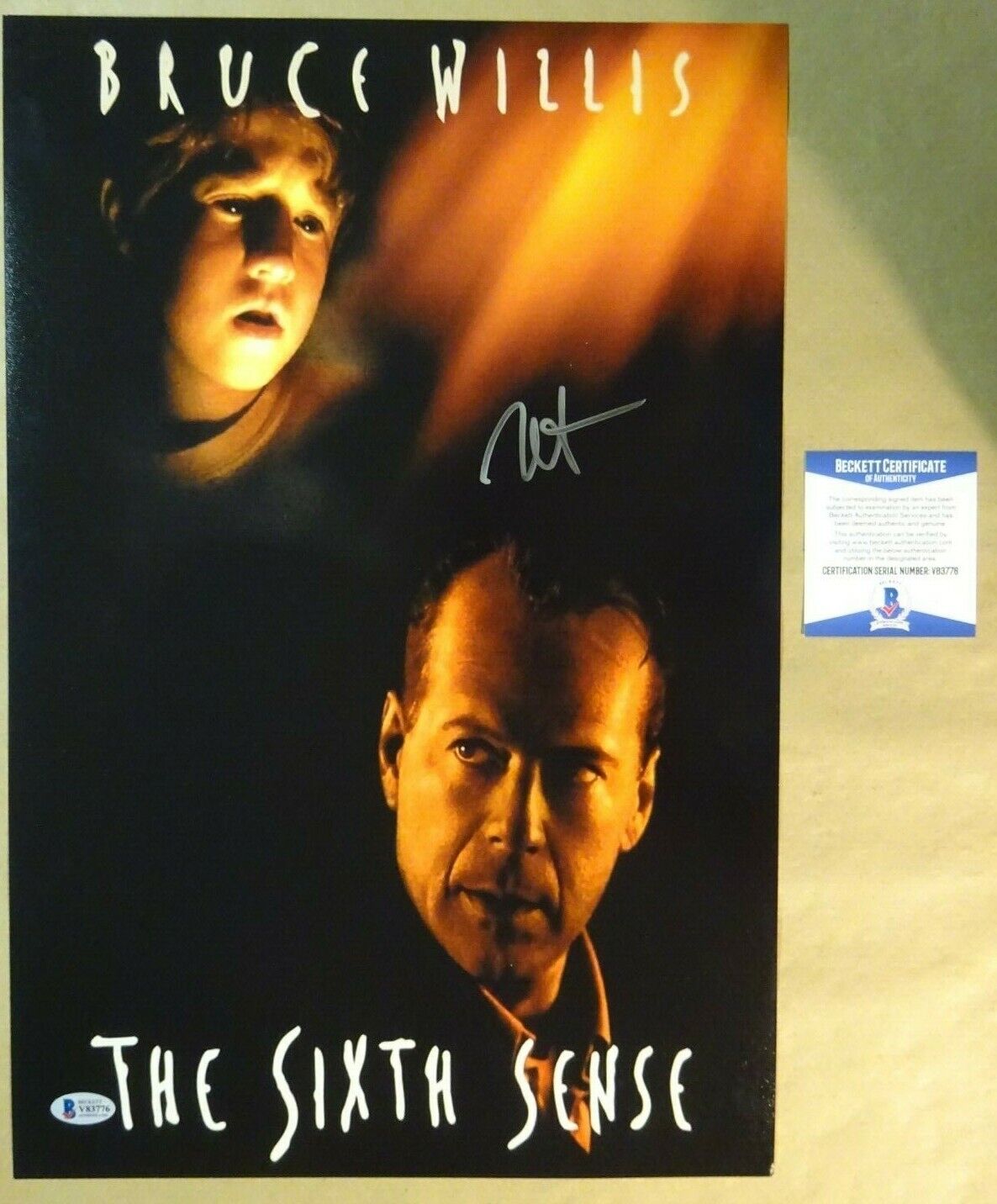 Signed HALEY JOEL OSMENT Autographed The Sixth Sense Photo Poster painting 12x18
