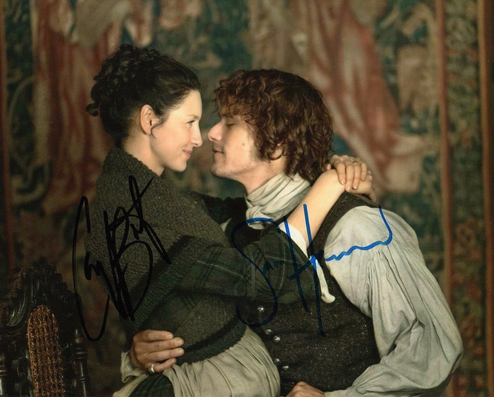 OUTLANDER CAITRIONA BALFE & SAM HEUGHAN AUTOGRAPHED SIGNED A4 PP POSTER Photo Poster painting 6