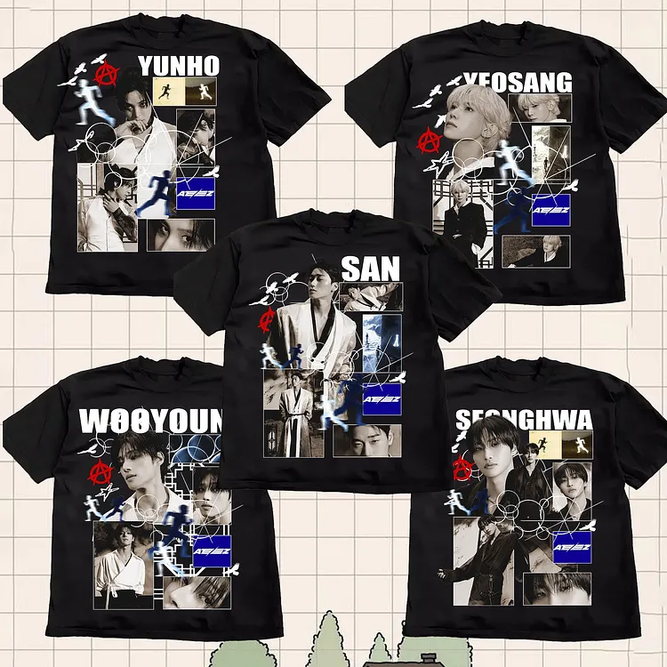 Ateez Golden Hour Part 4 Members T-Shirt