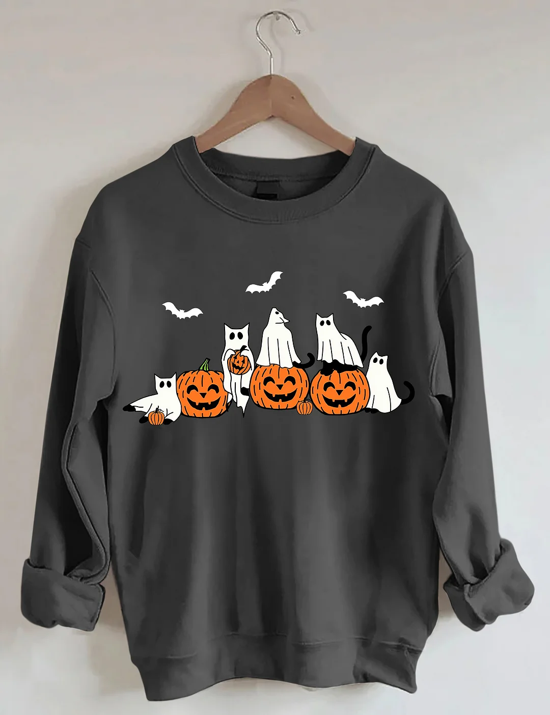 Ghost Cats Halloween Sweatshirt