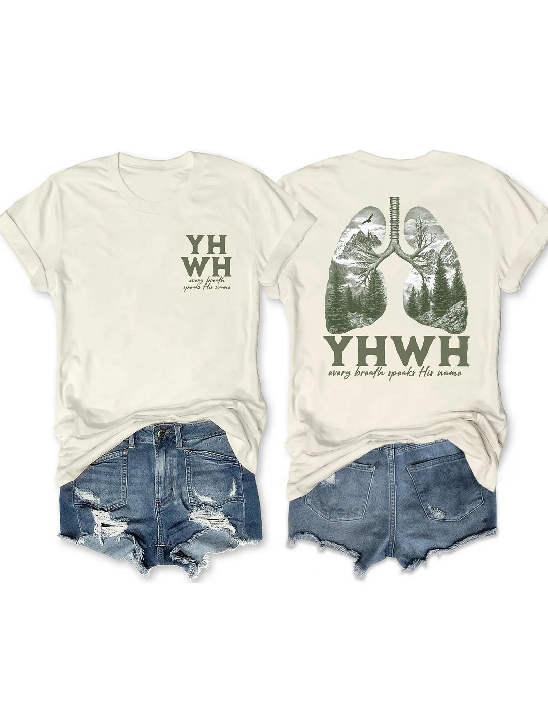 Yhwh Lungs Christian T-shirt