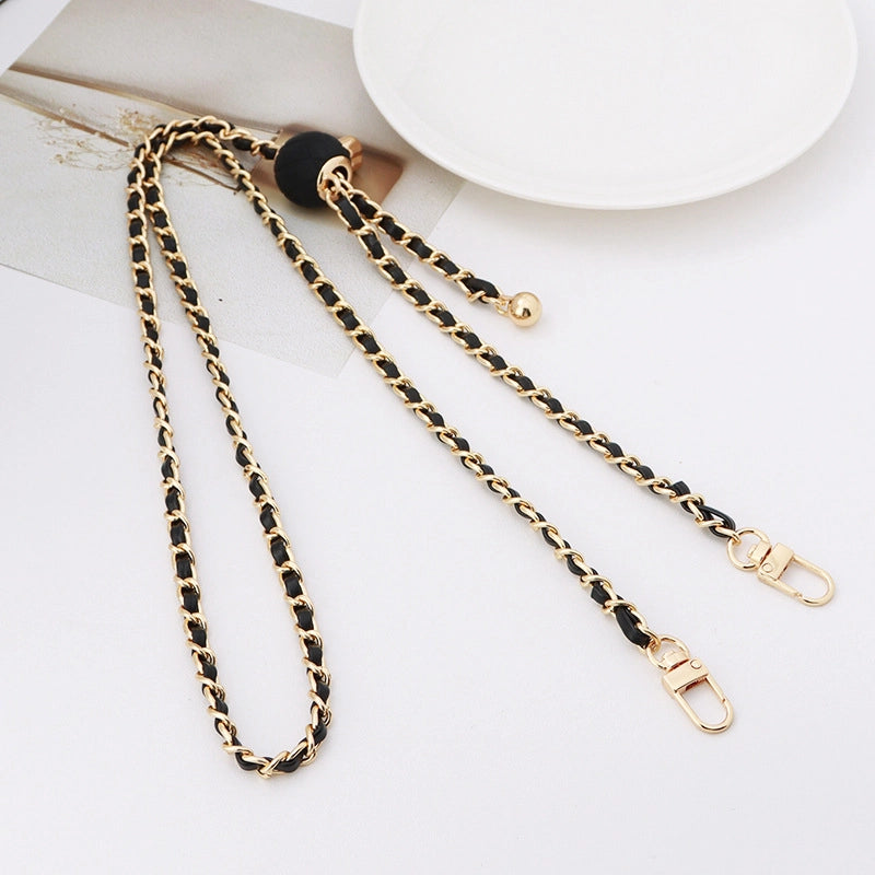 5 Pieces Alloy Solid Color Bag Chain Bag Straps