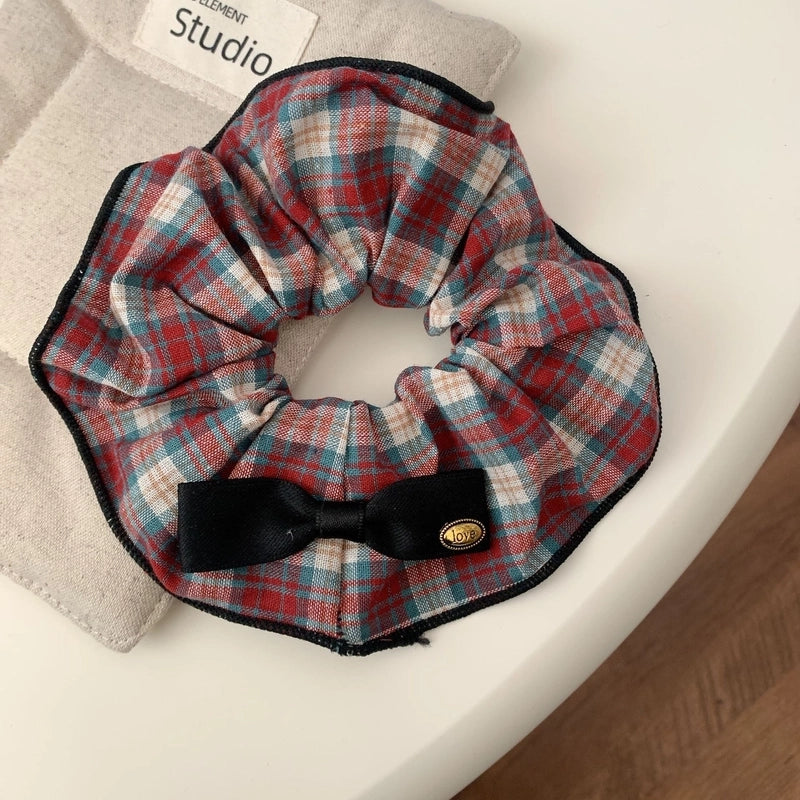 Vintage Style Lady Women’s Lattice Bow Knot Cloth Hair Clip Hair Band Hair Claws