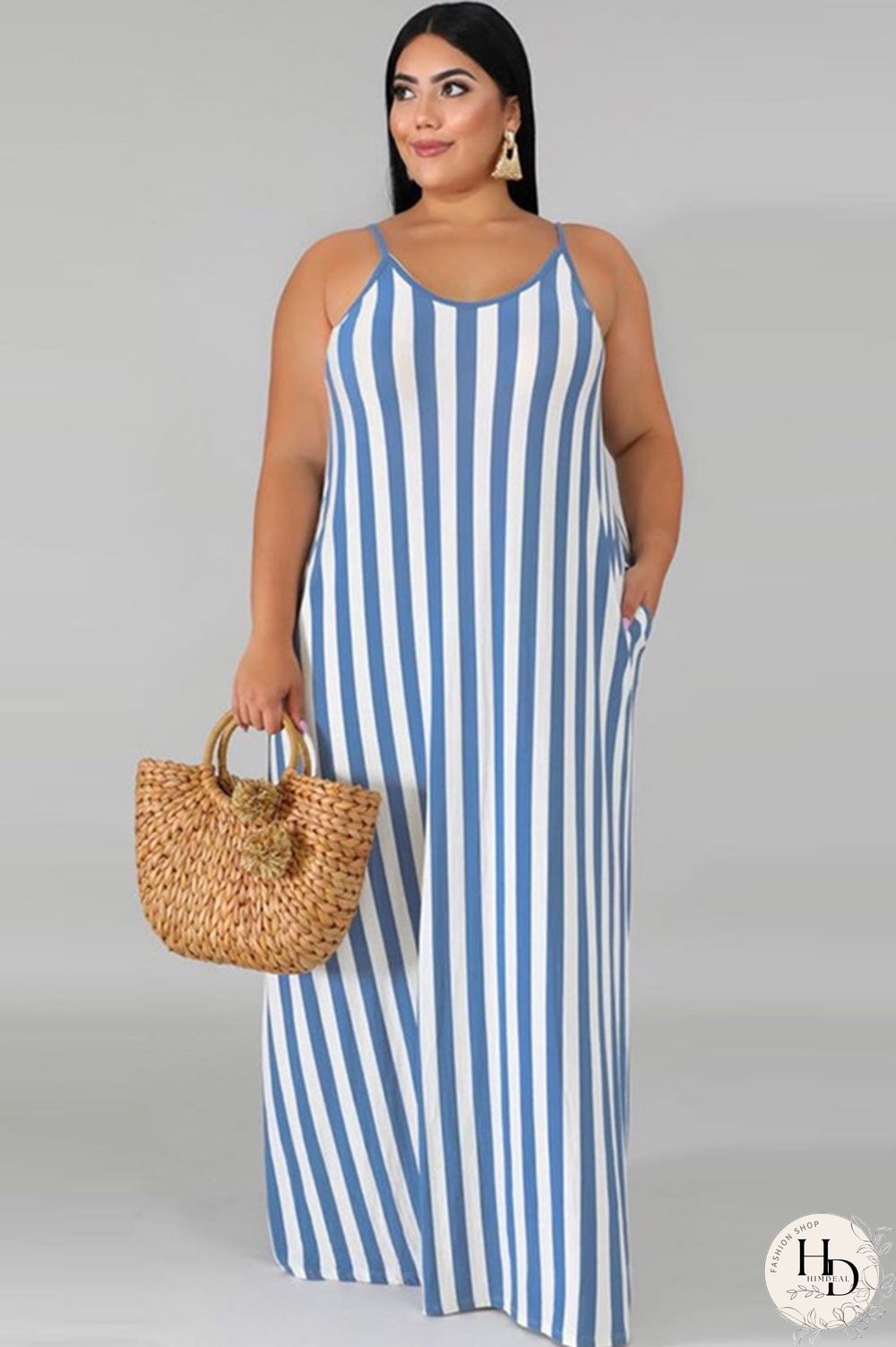 rose red Polyester Sexy O Neck Bandage Striped Print