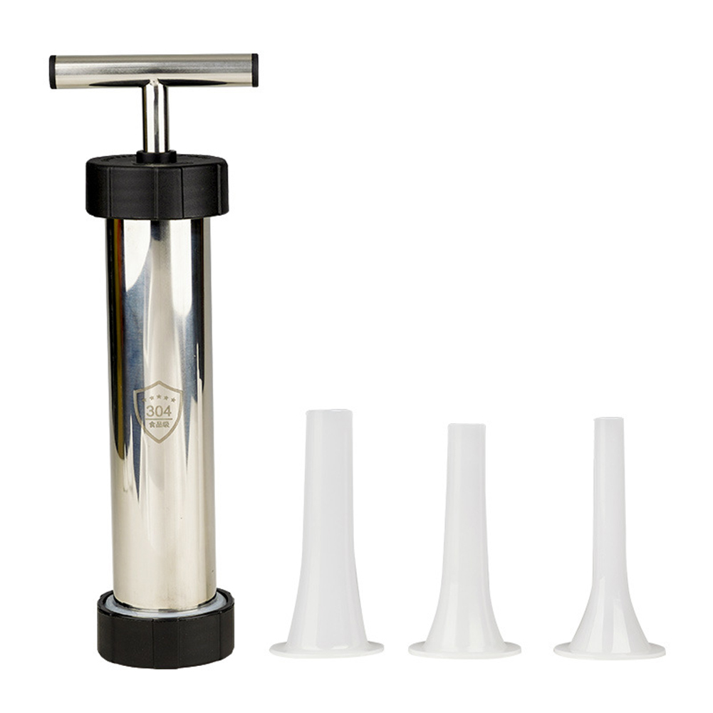 

Manual Sausage Maker Stainless Steel Stuffer Homemade Syringe Meat Filler, 501 Original