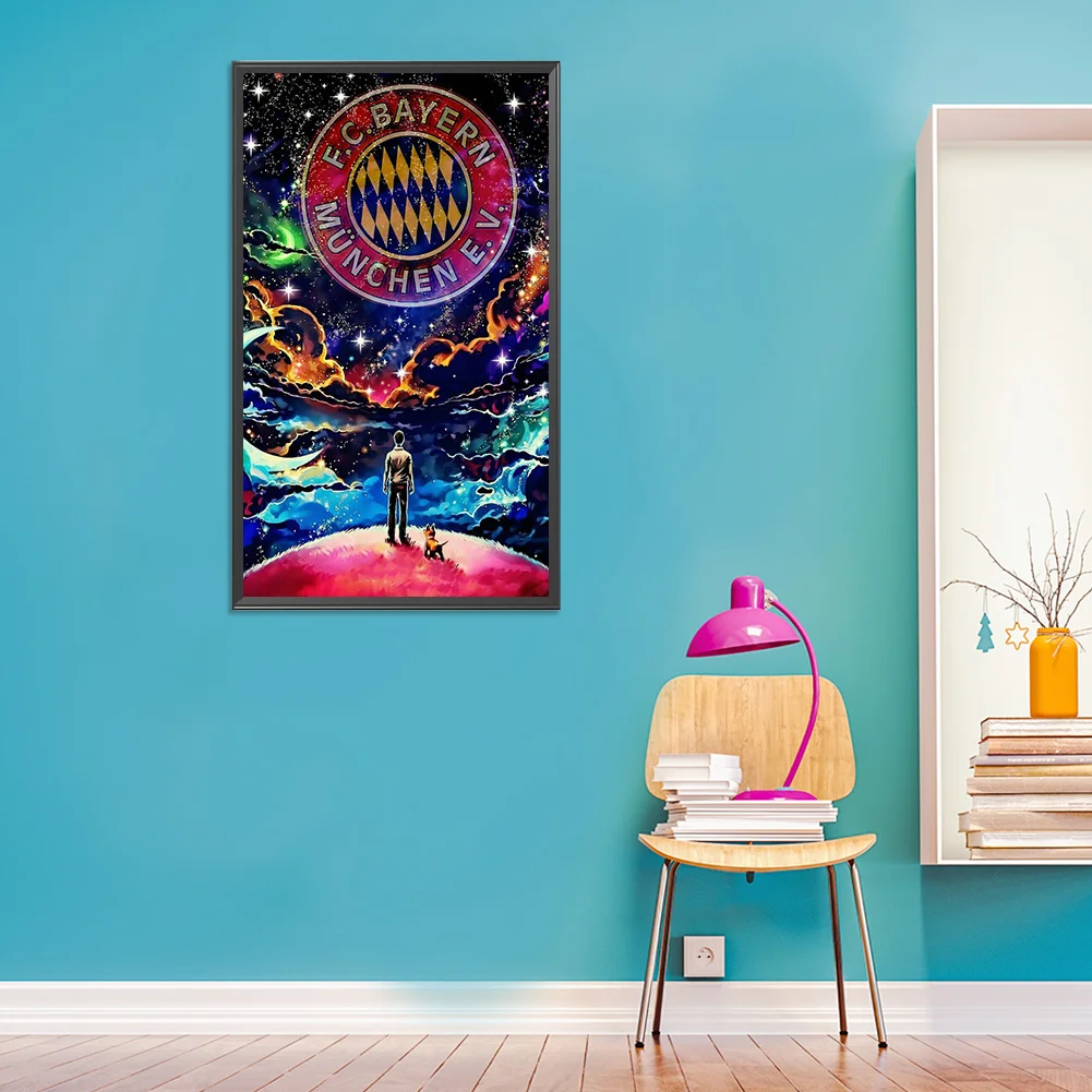 Diamond Painting - Full Round Drill - Bayern Munich Team(30*50cm)