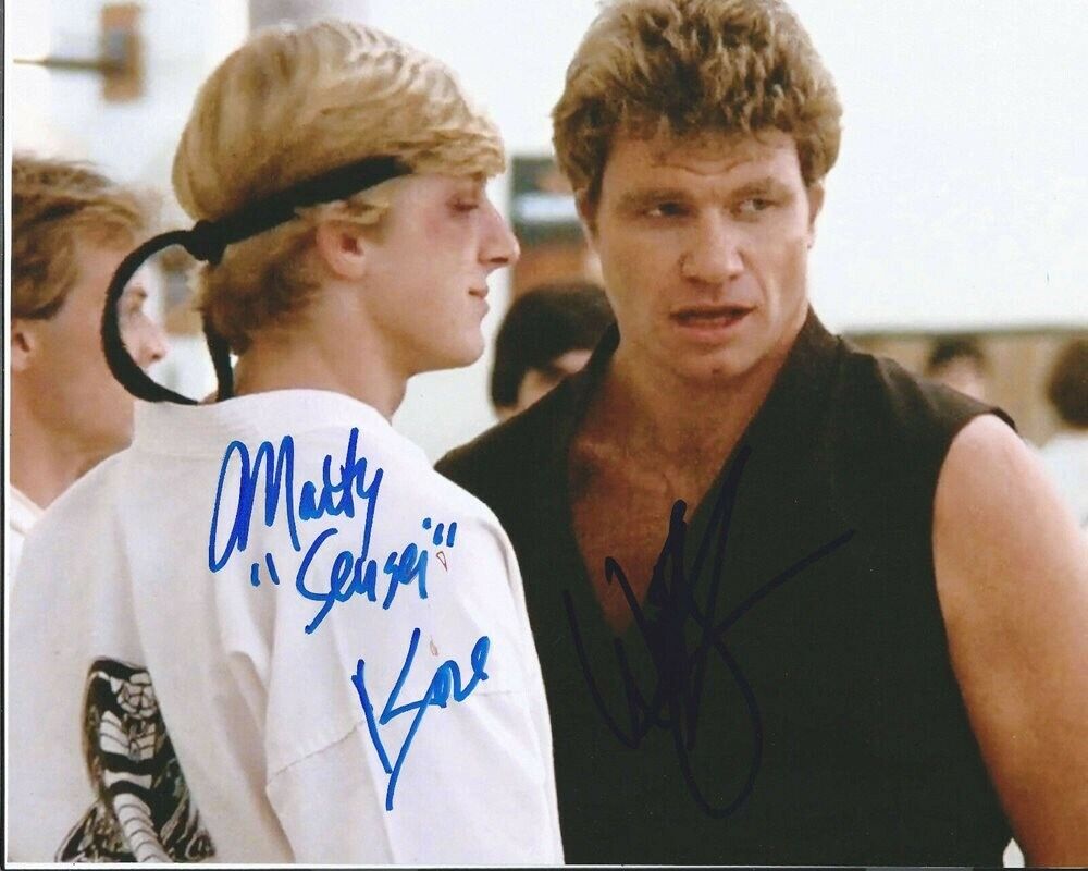 William Zabka & Martin Kove 8 X 10 Autographed Photo Poster painting The Karate Kid (Repro 11)