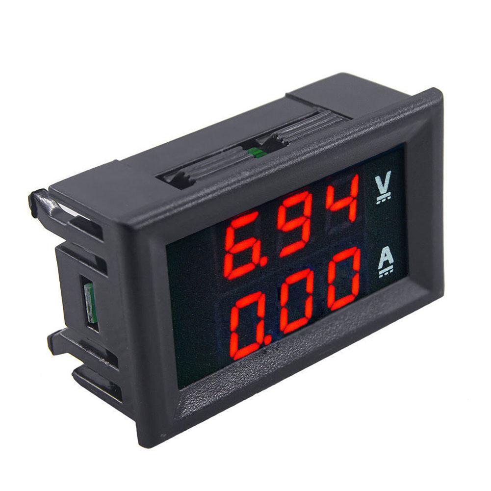 

0.56in DC 0-100V 0-10A Dual LED Digital Voltmeter Ammeter Volt Amp Meter, Red, 501 Original