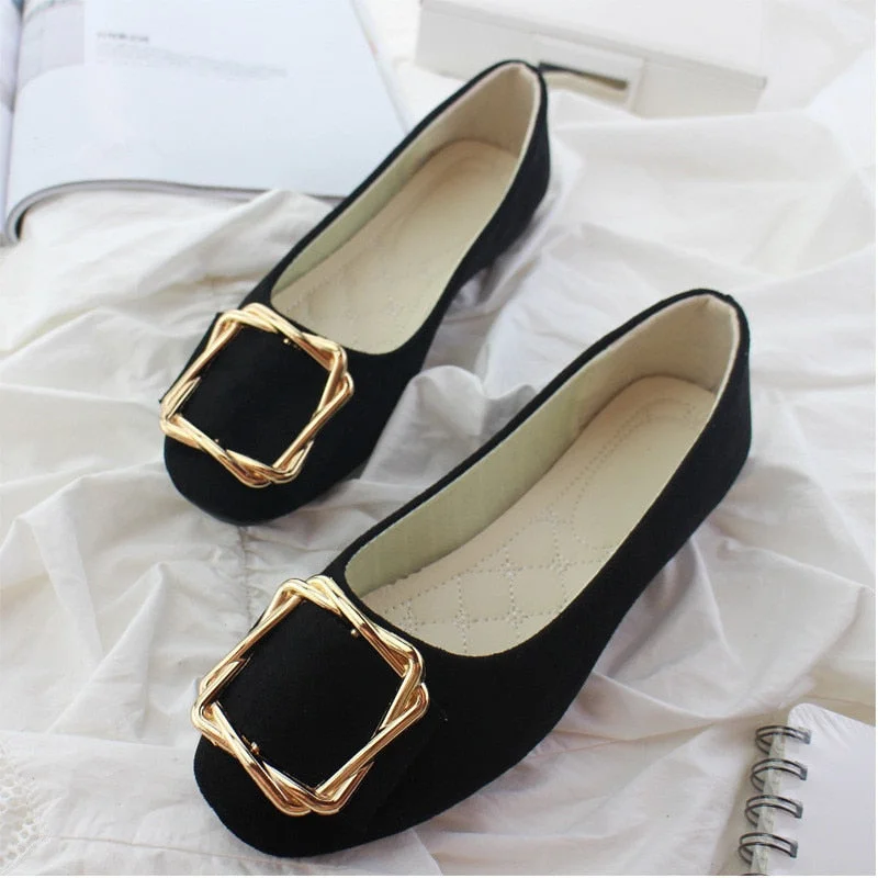 Comemore 2022 Women Flats Luxury Elegant Pumps Woman Loafers Summer Moccasins Ballerinas Flat Casual Shoes Ladies Plus Size 43