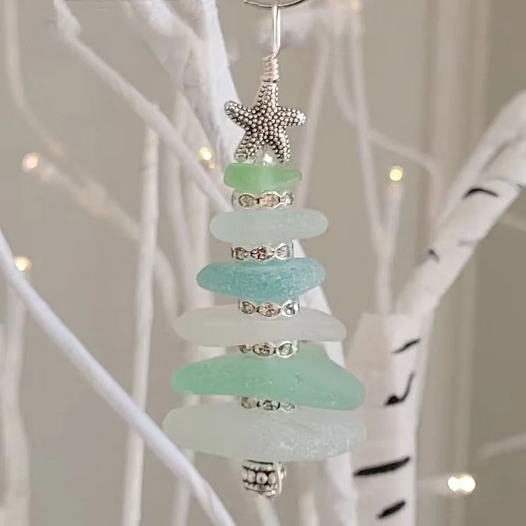 Sea Glass Christmas Tree Ornament