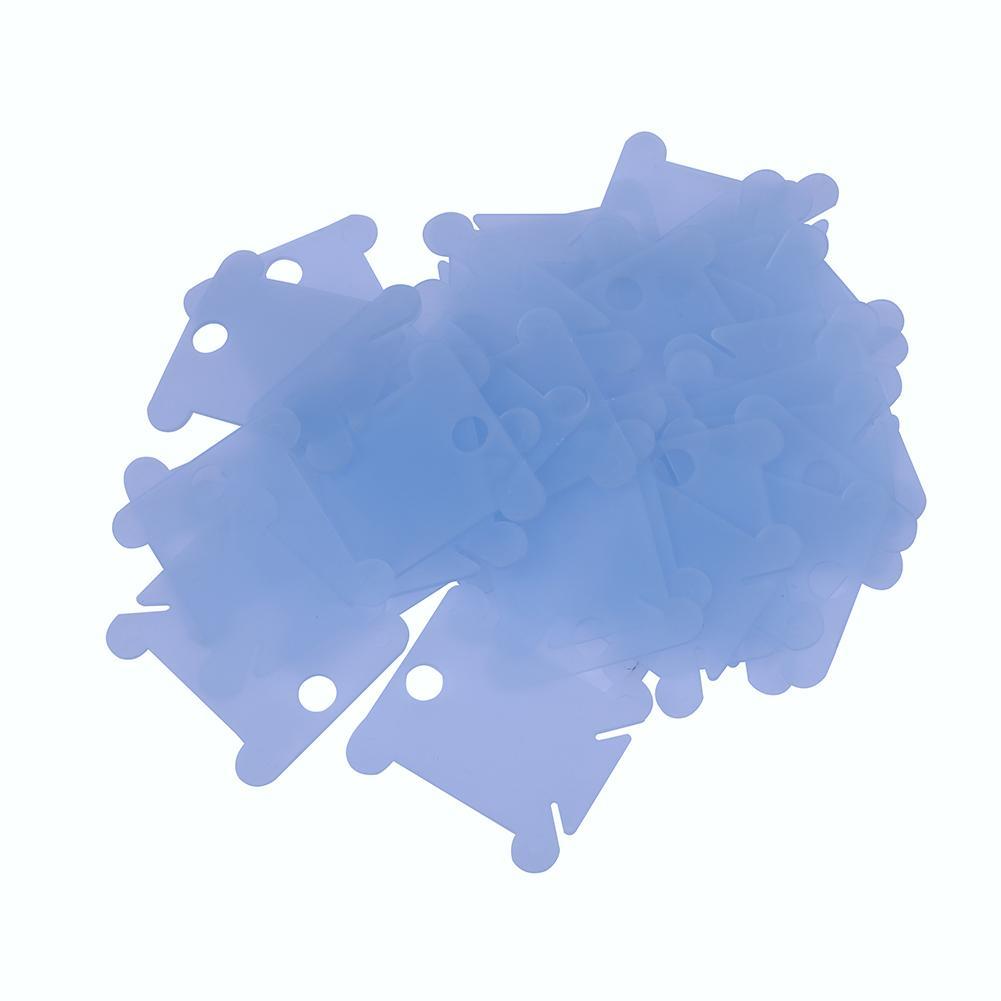 

100pcs Plastic Bobbins Floss Holder - Cross Stitch Accessories, Blue, 501 Original