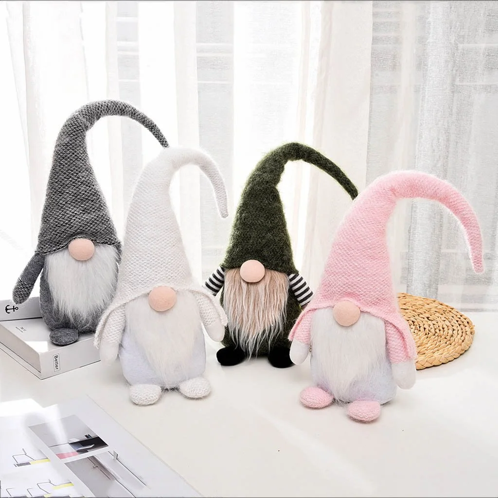 Lovely Plush Gnome With Bendable Hat For Holiday Gift、、sdecorshop