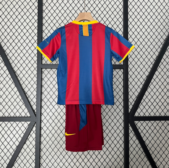 Retro 10/11 Barcelona Home Kids Kit Football Jersey Thai Quality