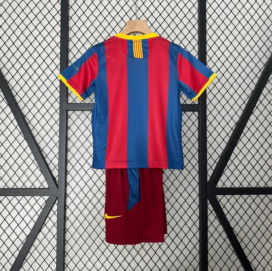 Retro 10/11 Barcelona Home Kids Kit Football Jersey Thai Quality