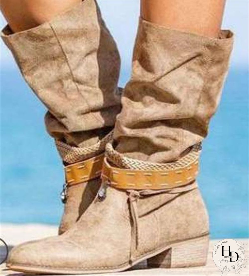Leisure Khaki Pointed Toe Boot