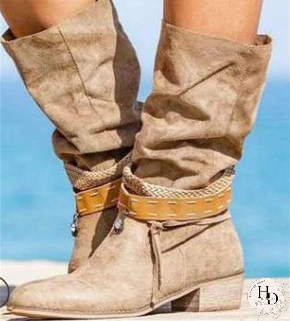 Leisure Khaki Pointed Toe Boot
