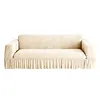 Sofa Cover with Elastic Bottom & Skirt Cushion Couch Cover for Living Room Hotel