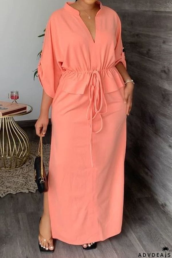 Olivera Elastic Waist Casual Maxi Dress