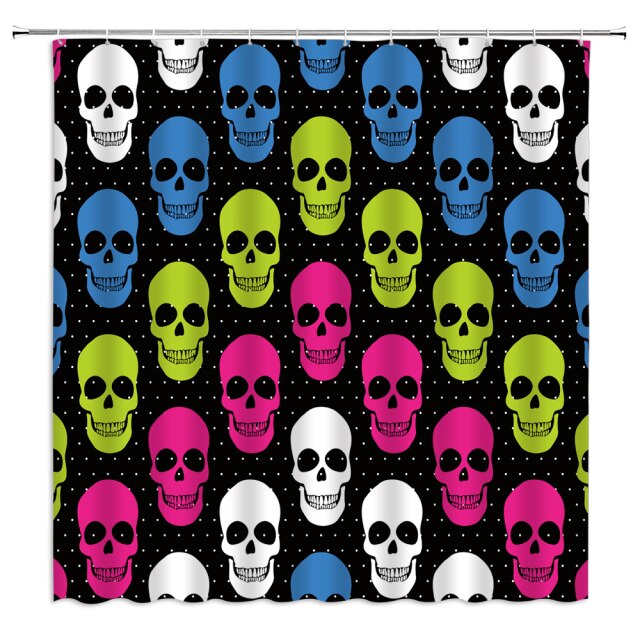 

Shower Curtain – Flower Skull-180*180cm, 501 Original