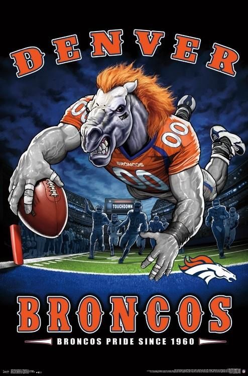 

Football Denver Broncos - Round Drill Diamond Painting - 30*40CM, 501 Original