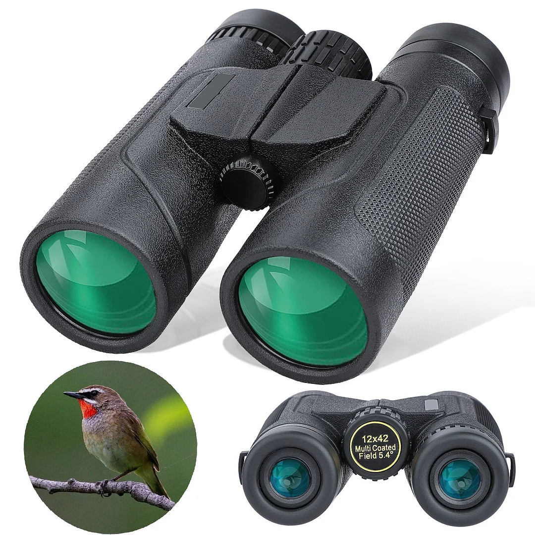 12X42 Binoculars for Kids Adults, Professional HD Waterproof Binoculars for Bird Watching Hunting