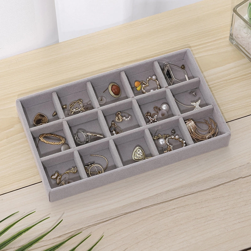 1 Piece Velvet Minimalist Classic Style Solid Color Jewelry Boxes