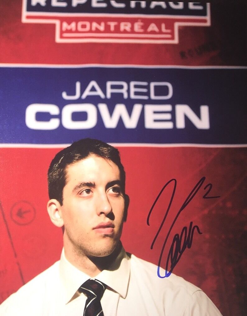 JARED COWEN MONTREAL CANADIENS AUTOGRAPH DRAFT Photo Poster painting signed 8x10