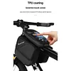 Bike Front Frame Bag Waterproof EVA Bike Tube Bag Detachable Cycling Accessories
